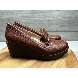 Soul Naturalizer Brown Achieve Slip On Wedge Women’s 7.5 W